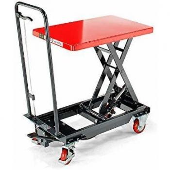 Carro Elevador de Plataforma Eurokraft Basic, Altura Ajustable 265 - 755 mm, Capacidad de Carga 200 kg
