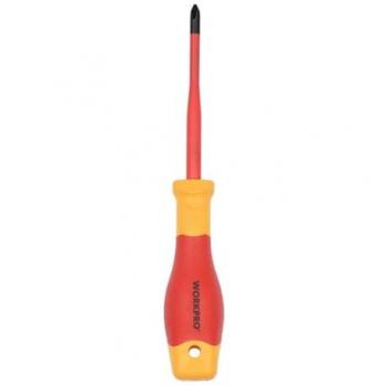 Destornillador Phillips Aislado VDE PH2 x 125mm WORKPRO