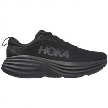 Hoka Bondi 8 Men's Running Shoes - Black - Size: 12.5
