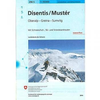 Mapa Esquí 256S Disentis-Mustér 1:50.000 - Topográfico y Excursionista Suiza