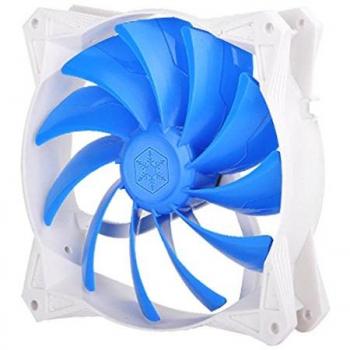 SilverStone SST-FQ141 - Ventilador de refrigeración silencioso de 140mm PWM para ordenador Serie FQ, Alto flujo de aire, azul-blanco