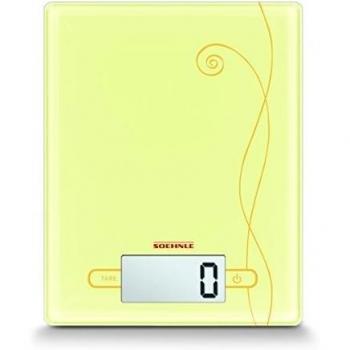 Soehnle 6320  - Bascula digital de cocina City, capacidad de carga 5 kg, color amarillo pastel