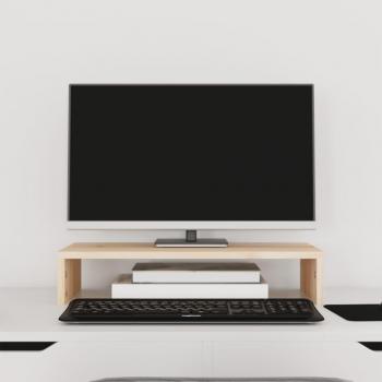 vidaXL Monitor Stand - 50x27x10 cm - Solid Wood Pine