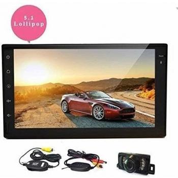 EinCar Doble Din Android 5.1.1 GPS del coche estšŠreo de 7 '' pantalla tš¢ctil capacitiva del sistema de audio del coche de radio en el tablero de navegaciš®n Autoradio del vehšªculo 1080P Reproductor de všªdeo Bluetooth unidad principal WiFi Es