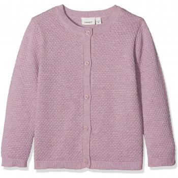 NAME IT Nbfermya LS Knit Card, Chaqueta Punto para Bebés, Rosa