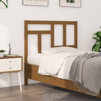 Cabecero para cama Honey 105.5X4x100 cm madera maciza de pino marrón miel