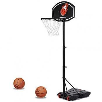 Canasta de baloncesto portátil con altura ajustable de 138 a 250 cm