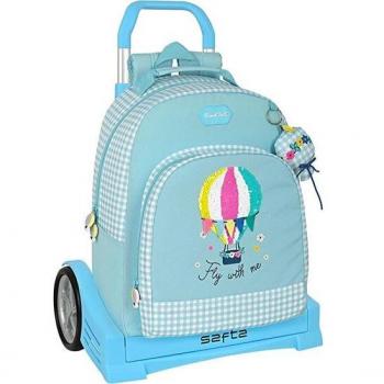 Mochila con carro Evolution Reciclable Blackfit8 Fly with Me de Safta