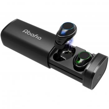 Abafia Auriculares Bluetooth Inalámbricos, Mini Auriculares Invisibles In Ear Auricular Bluetooth 5.0 Micrófono Incorporado Estéreo con Caja de Carga para Samsung/iPhone/Huawei