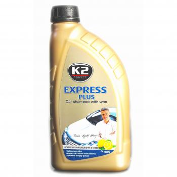 K2  Express Plus, 2  en 1, Auto Champú Plus Cera, Wash and Wax 1000  ml, 1L