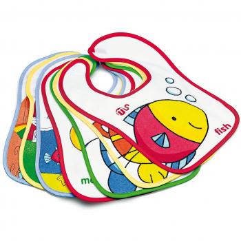 Innovaciones MS 5061 - Pack de 7 babero de rizo