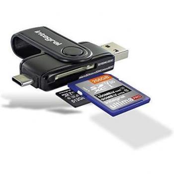 Lector de Tarjetas Integral SD y Micro SD USB 3.1 Tipo A y C
