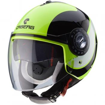 Caberg Riviera vaiven FLO Grito Negro Casco de la Motocicleta Tamano M