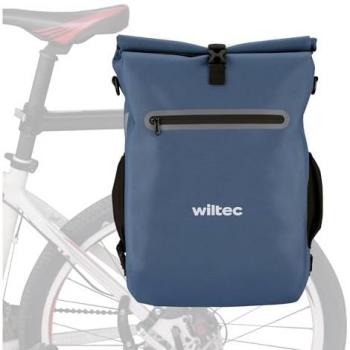 Bolsa Versátil para Bicicletas 20 L Azul Impermeable con Compartimento para Portátil y Fácil Instalación en Portabultos