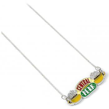 Collar Colgante Plateado Central Perk con Logo de Friends