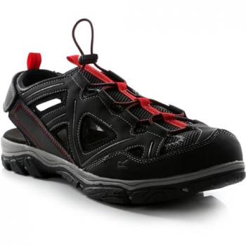 Regatta Westshore III Men's Trekking Sandals Black/True Red Size 41