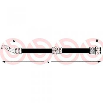 Latiguillo de Freno Brembo T 54 011 - Accesorios y Mangueras de Frenos