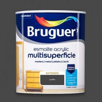 Pintura Esmalte Acrylic Multisuperficie Satinado 750 ml - Grafito