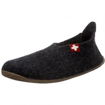 Living Kitzbühel Schweizer Kreuz, Men’s Open Back Slippers, Grey