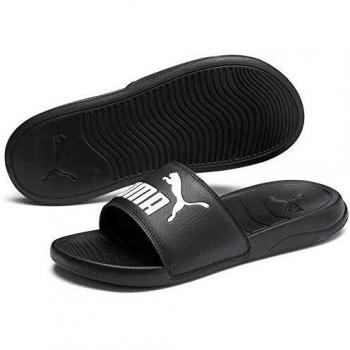 Puma Popcat 20 Kids Slides - Black White