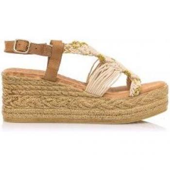 Sandalias de cuña MTNG Frida Beige - Altura 6cm