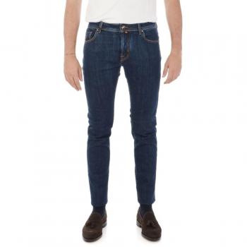 Blue Super Slim Fit Cotton Jeans - W34