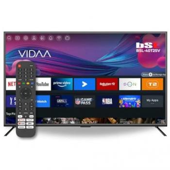 Smart TV BSL-40T2SV 40 Pulgadas Full HD 1920x1080p | WiFi | RJ45 | USB | DVBT2/S2 con HEVC y CI | Compatible con YouTube, Netflix,
