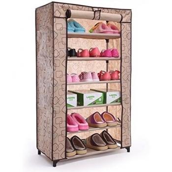 AOJIA Organizador de tela de zapatos, zapatero con 6 estantes