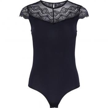 Body lencero de mujer Pieces Sinna ajustado en negro