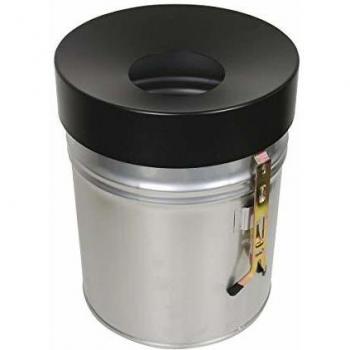 Contenedor mural para residuos 24L, Neusilber, Dimensiones 370x295mm