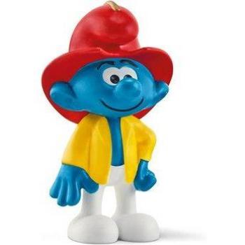 Figura Coleccionable Schleich Pitufo Bombero con Detalles Realistas