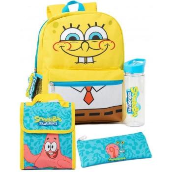 Conjunto de mochila con logotipo de Bob Esponja Calça Quadrada, color amarillo y azul, talla única