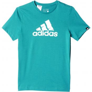 adidas Shred Logo - Camiseta para niño, color verde, talla 164
