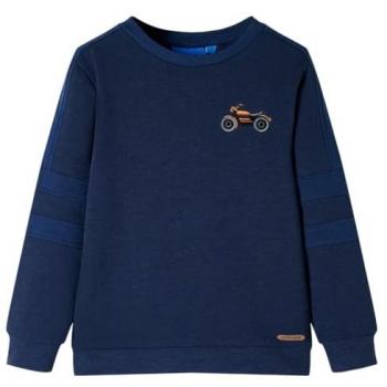 Sudadera infantil azul marino mélange 116