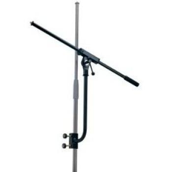 Brazo de Micrófono K&M 240/1 Negro - Soporte Ajustable para Estudio, Acero, Longitud 60.5 cm
