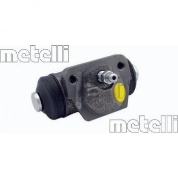 Cilindro de freno Metelli 04-0605, tipo: Cilindro de freno, características: Fabricado por Metelli, número de referencia 04-0605, utilizado en sistemas de frenos para vehículos
