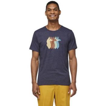 Camiseta de hombre Cotopaxi Llama Sequence Organic manga corta azul oscuro - S