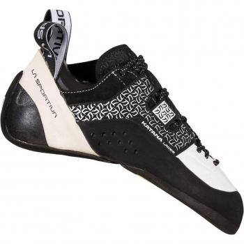 La Sportiva - Pies de gato escalada de mujer Katana Laces White-Black