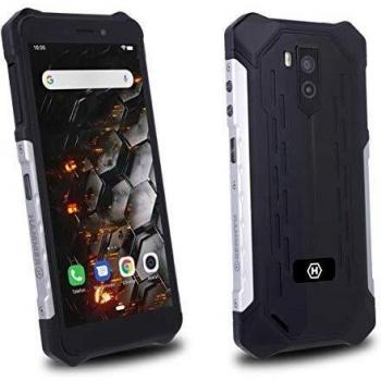 Hammer Iron 3 5.5 IPS, IP68 Robusto Smartphone Militar, Resistente al Agua, a Prueba de Golpes, a Prueba de Polvo, Mega batería 4400mAh, Dual SIM, 16GB de Memoria, Dual SIM, GPS - Plata