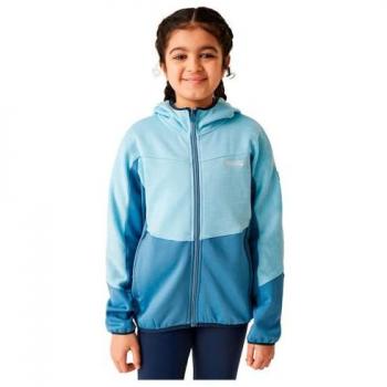 Regatta Kids' Dissolver IX Full Zip Fleece Jacket - Clear Sky / Coronet Blue, Size: 11-12 Years