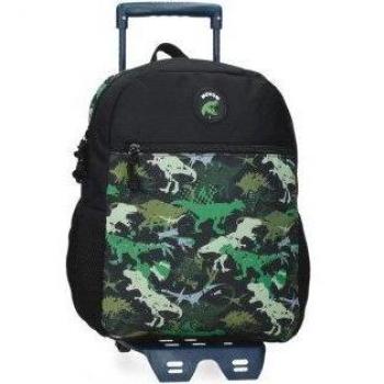 Mochila Movom Raptors 33 cm con carro y bolsillo frontal