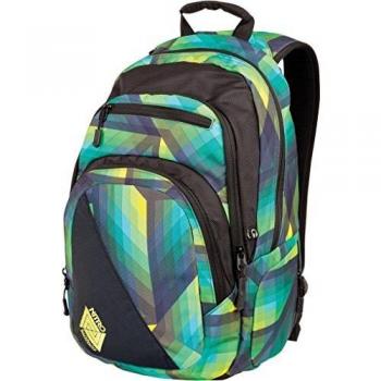 Mochila Nitro Stash 29L, Rucksack escolar y de uso diario, compartimento para laptop, color verde geo (49 x 32 x 22 cm)