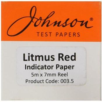 documentos de prueba de Johnson 003.5 tornasol Rojo Dispensador de rollo de papel de, de papel, de 5 m x 7 mm