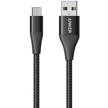 Anker PowerLine+ II Cable USB-A a USB-C de 1m en color negro
