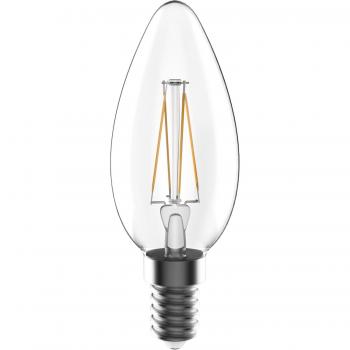 Bombilla LED Filamento E14 VELA 5W, 470 lm, 2700 K, regulable, equivalente a 40W