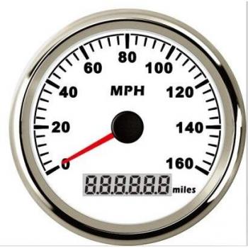 ELING Impermeable GPS Velocímetro MPH Speedo Gauge 160MPH Para Coche Moto Barco Con Luz de Fondo 3-3/8 pulgadas 9-32V