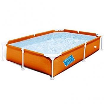 Bestway - Piscina infantil cuadrada, 111x64x9 cm