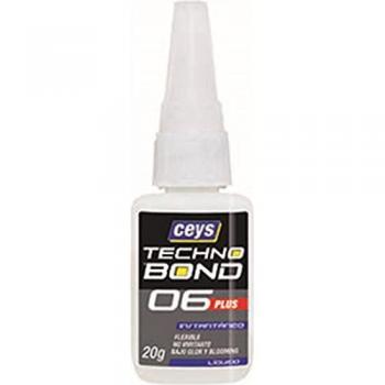 Ceys ADHESIVO INSTANTANEO CEYS FLEXIBLE UNIVERSAL TECNO BOND 06 PLUS CIANOACRILATO 20 GR 550220