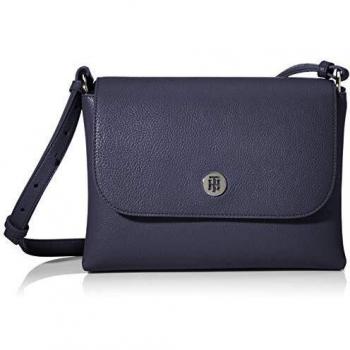 Chic Blue Designer Handbag with Logo Detail - Tommy Hilfiger Cross Body Bag for Women, Size: ONE Size, Adjustable and Removable Shoulder Strap