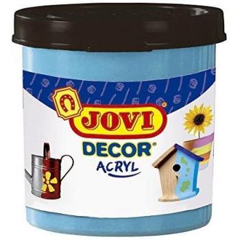 Jovi - Acryl, Caja de 6 Botes, Pintura multisuperficie, Color Azul Cyan